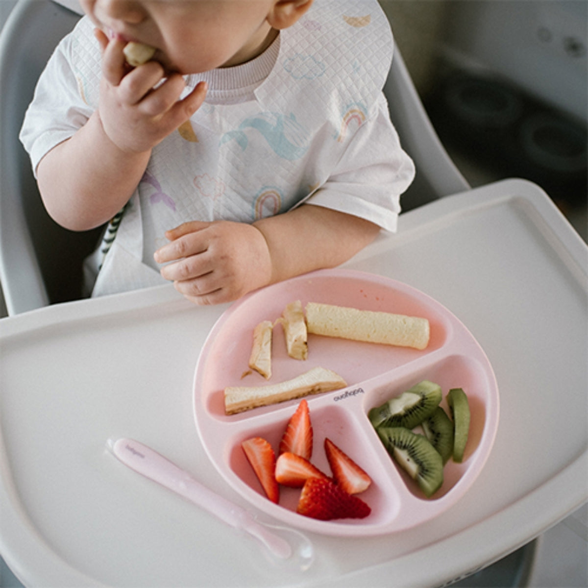 Babyono Cuchara de Silicona Flexible para bebés