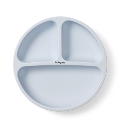 Babyono Plato de silicona con compartimentos y ventosa