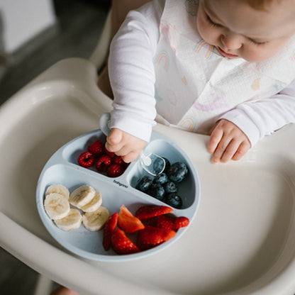 Babyono Plato de silicona con compartimentos y ventosa