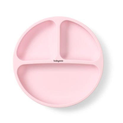 Babyono Plato de silicona con compartimentos y ventosa