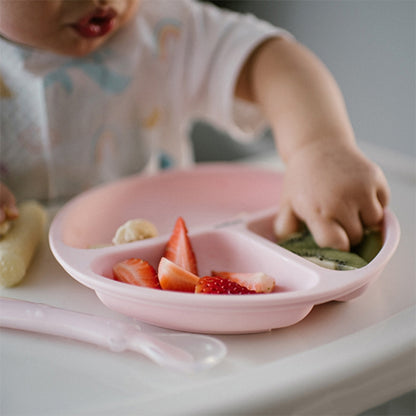 Babyono Plato de silicona con compartimentos y ventosa