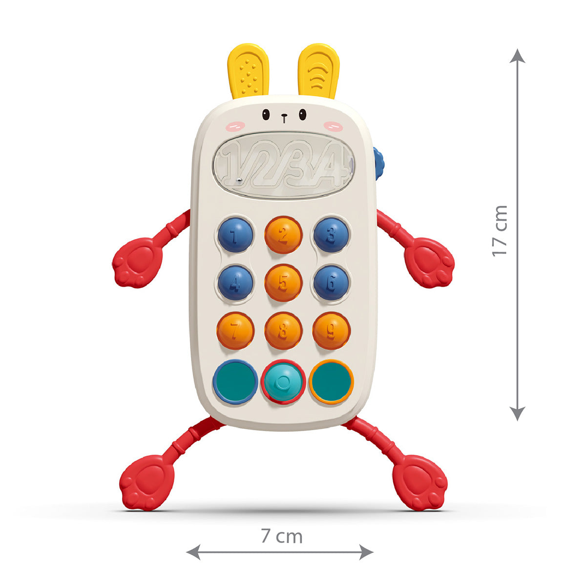 Babyono Telefono móvil juguete sensorial Rabbit
