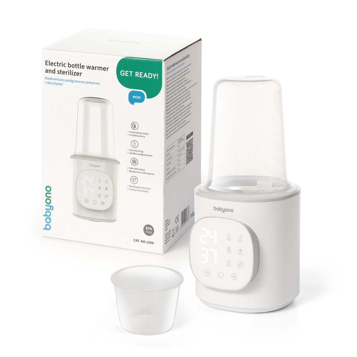 Calienta Biberones y Esterilizador Electrónico 6 en 1