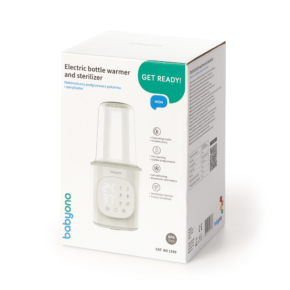 Calienta Biberones y Esterilizador Electrónico 6 en 1