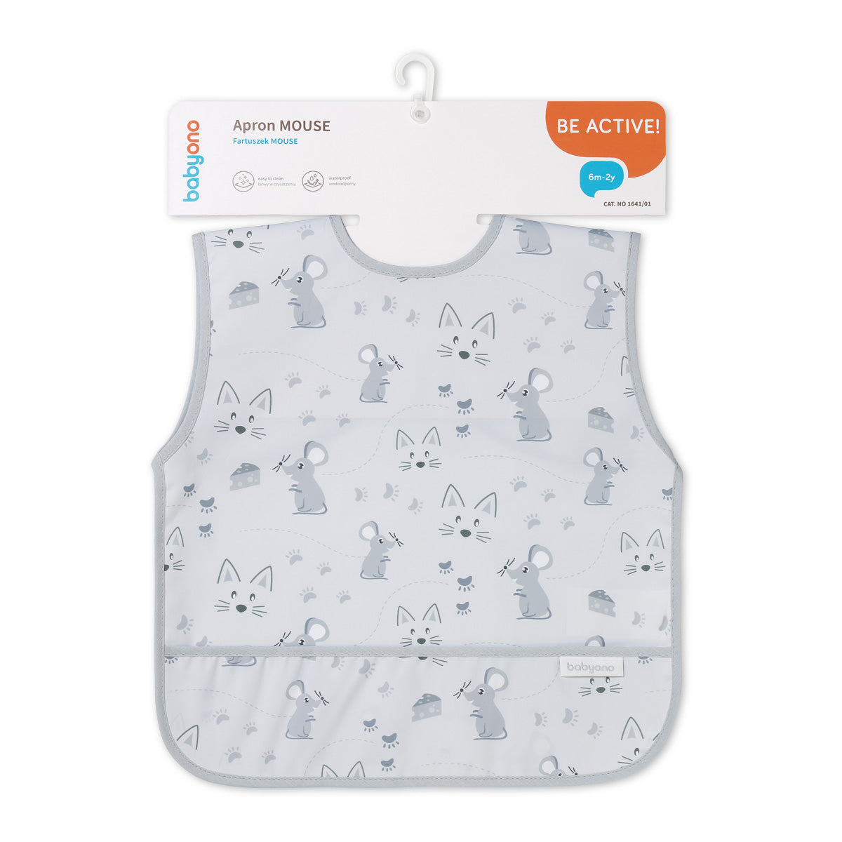 Babyono Babero BLW largo impermeable 6m a 2 años
