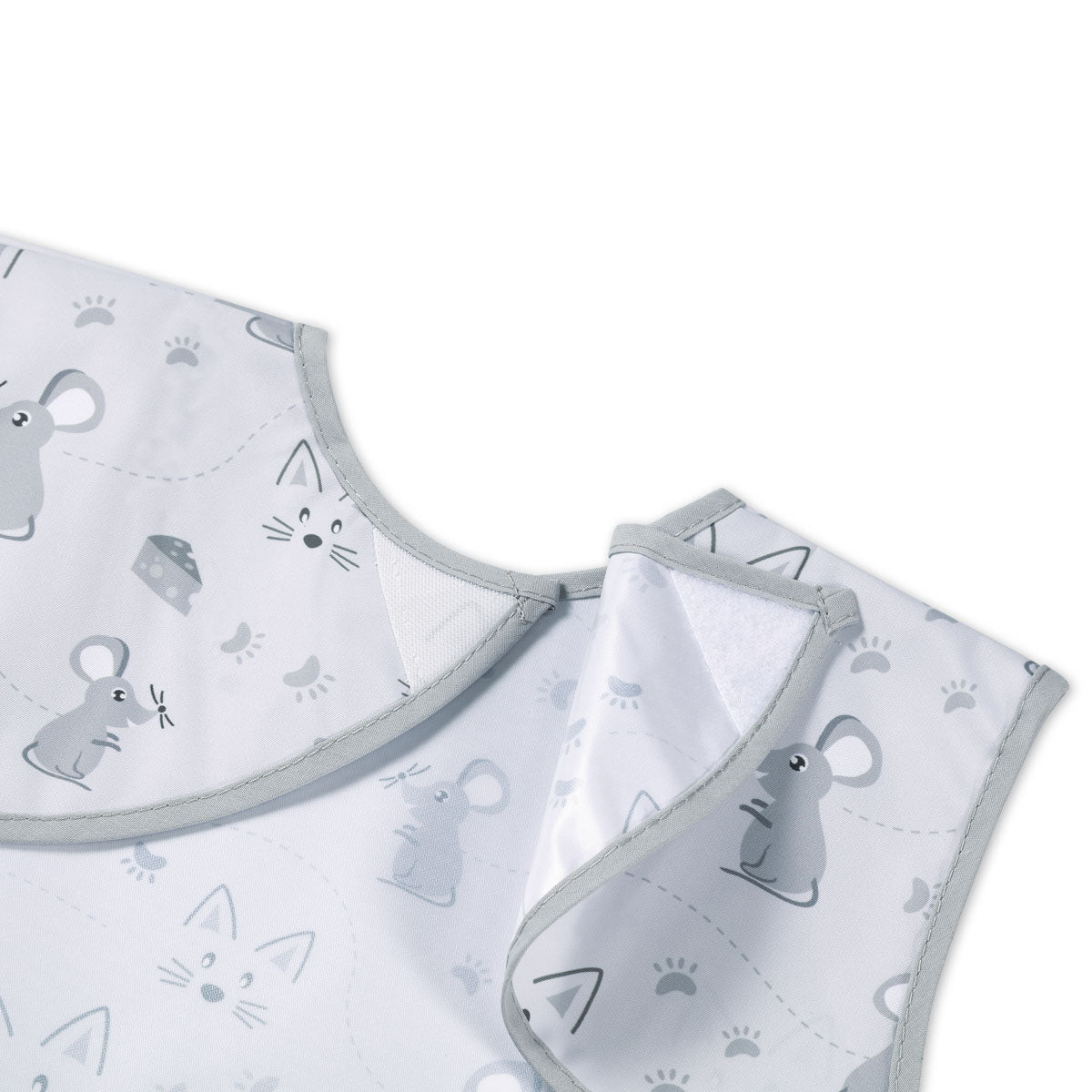 Babyono Babero BLW largo impermeable 6m a 2 años