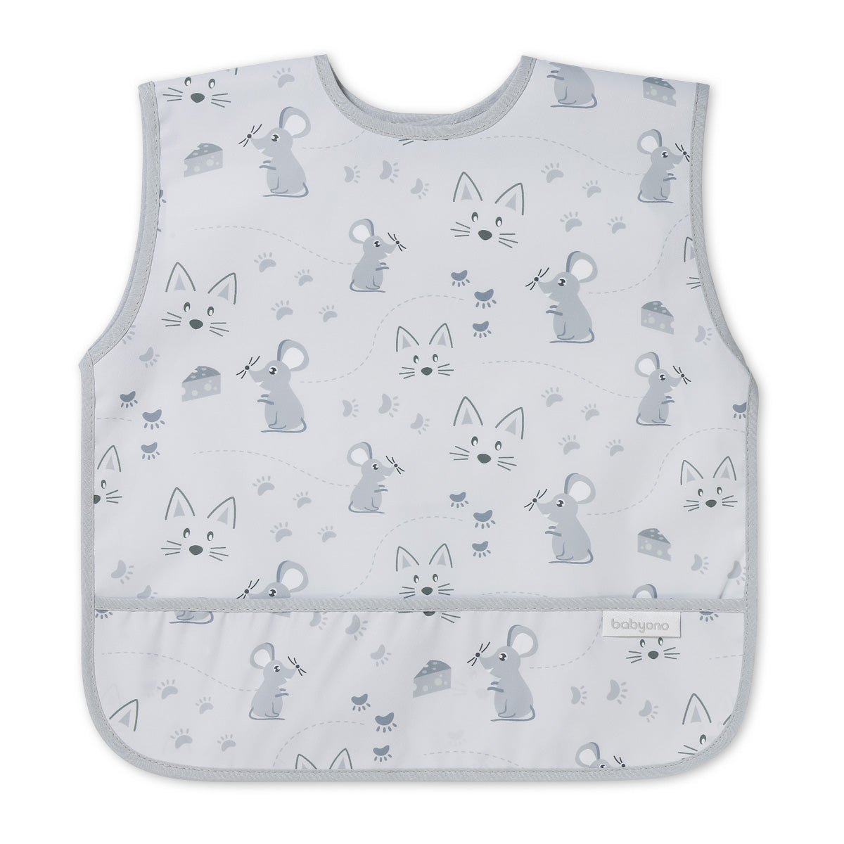 Babyono Babero BLW largo impermeable 6m a 2 años