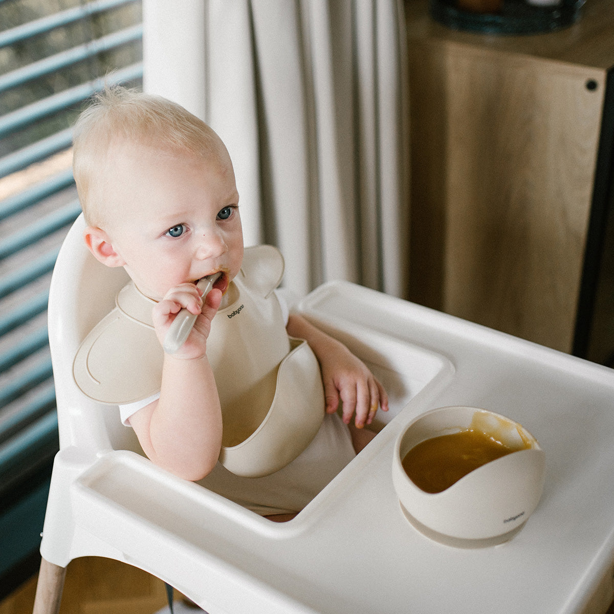 Babyono Cuchara de Silicona Flexible para bebés