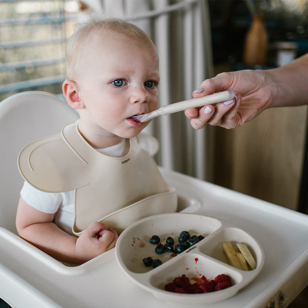 Babyono Cuchara de Silicona Flexible para bebés