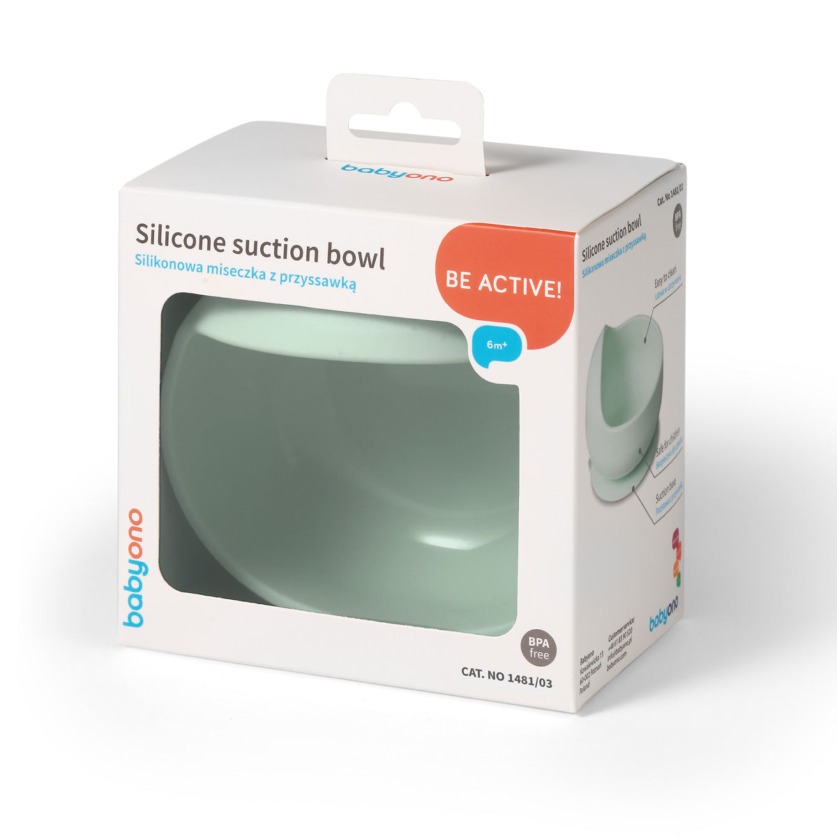Babyono Bowl silicona con ventosa para bebés