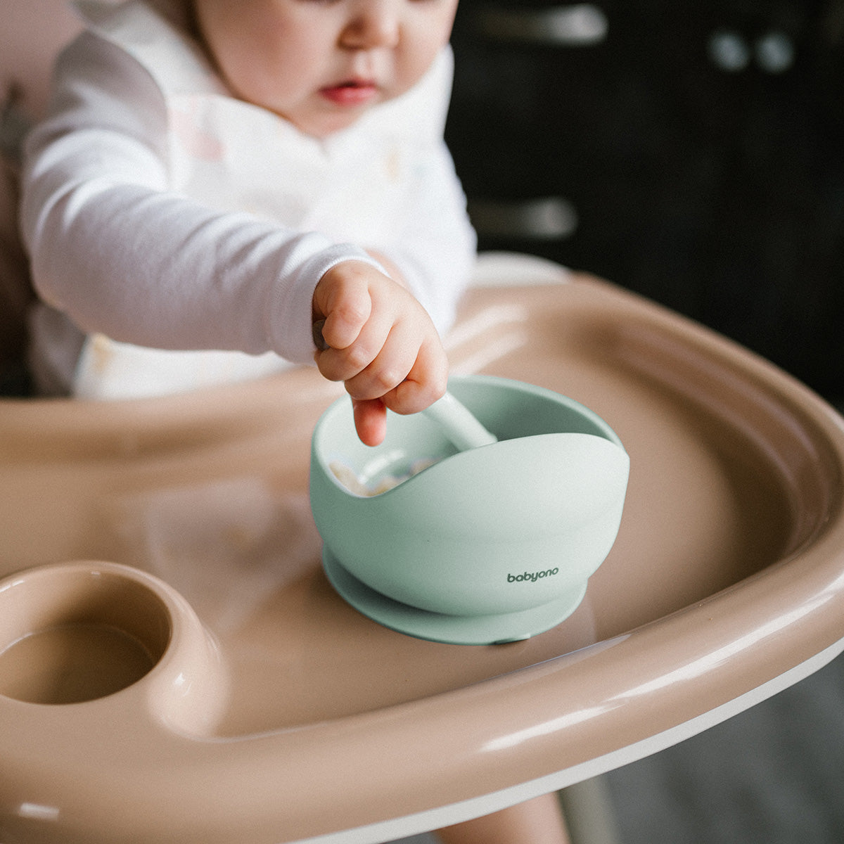 Babyono Bowl silicona con ventosa para bebés