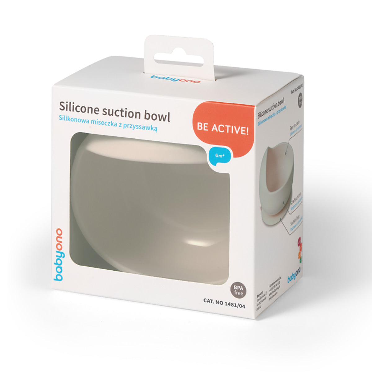 Babyono Bowl silicona con ventosa para bebés