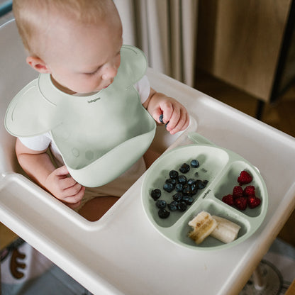 Babyono Plato de silicona con compartimentos y ventosa