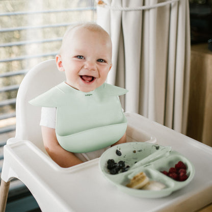 Babyono Plato de silicona con compartimentos y ventosa