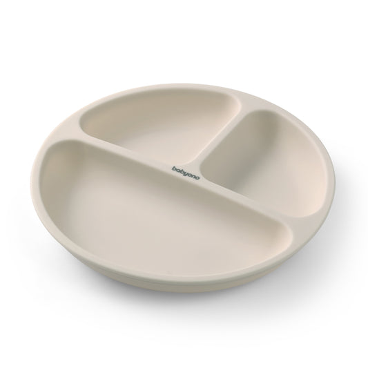 Babyono Plato de silicona con compartimentos y ventosa