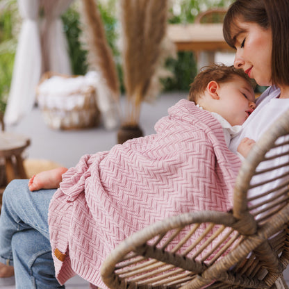 Babyono Manta de algodón orgánico para bebé 75x100 cm