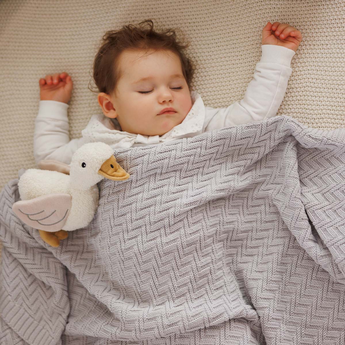 Babyono Manta de algodón orgánico para bebé 75x100 cm