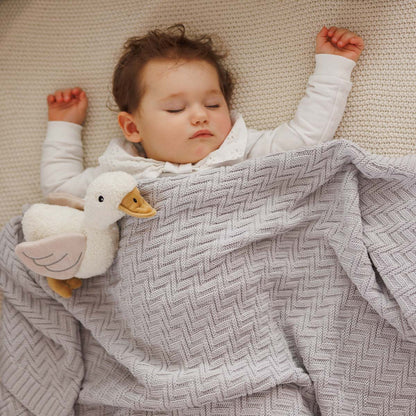Babyono Manta de algodón orgánico para bebé 75x100 cm