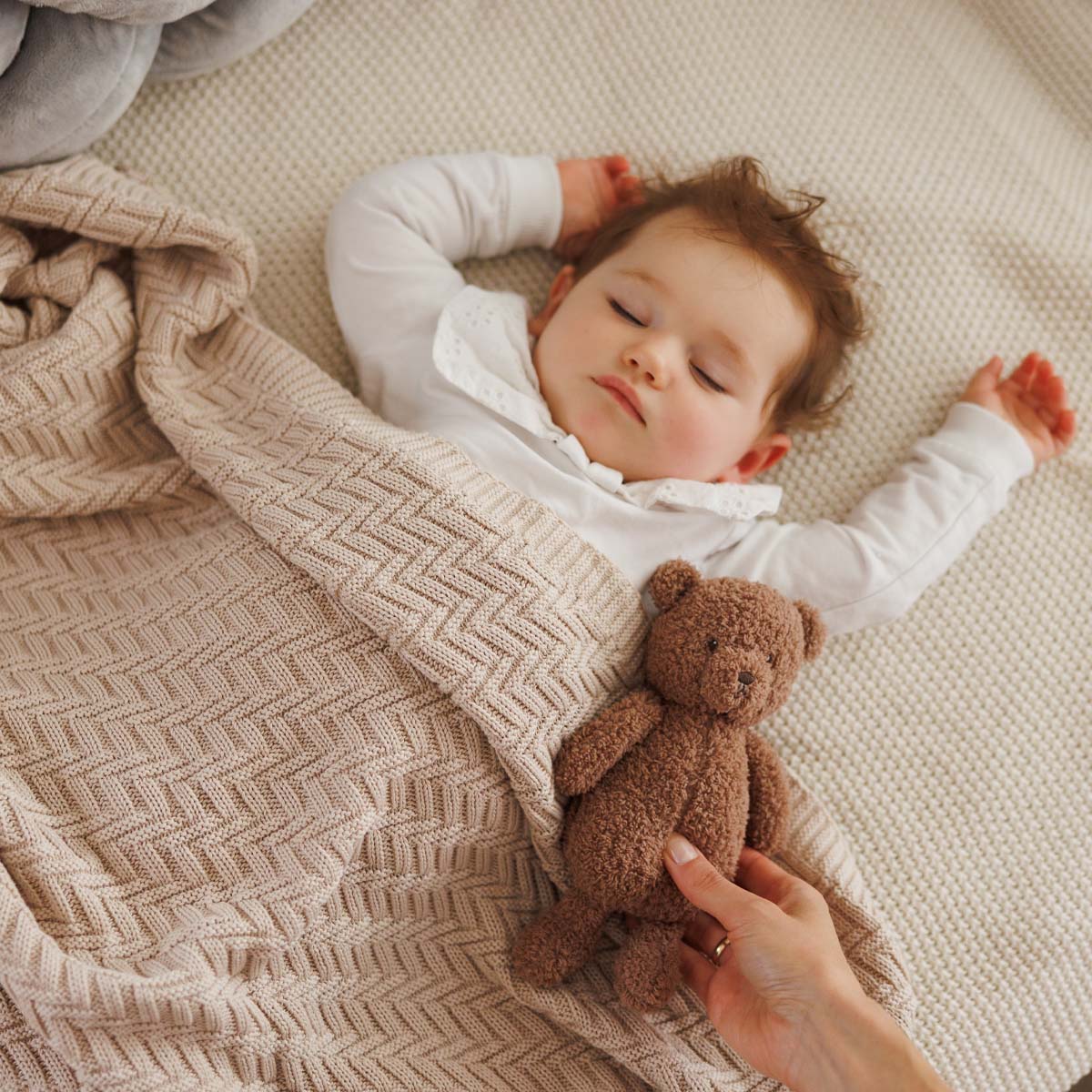 Babyono Manta de algodón orgánico para bebé 75x100 cm