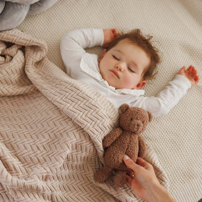 Babyono Manta de algodón orgánico para bebé 75x100 cm