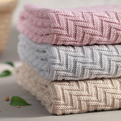 Babyono Manta de algodón orgánico para bebé 75x100 cm