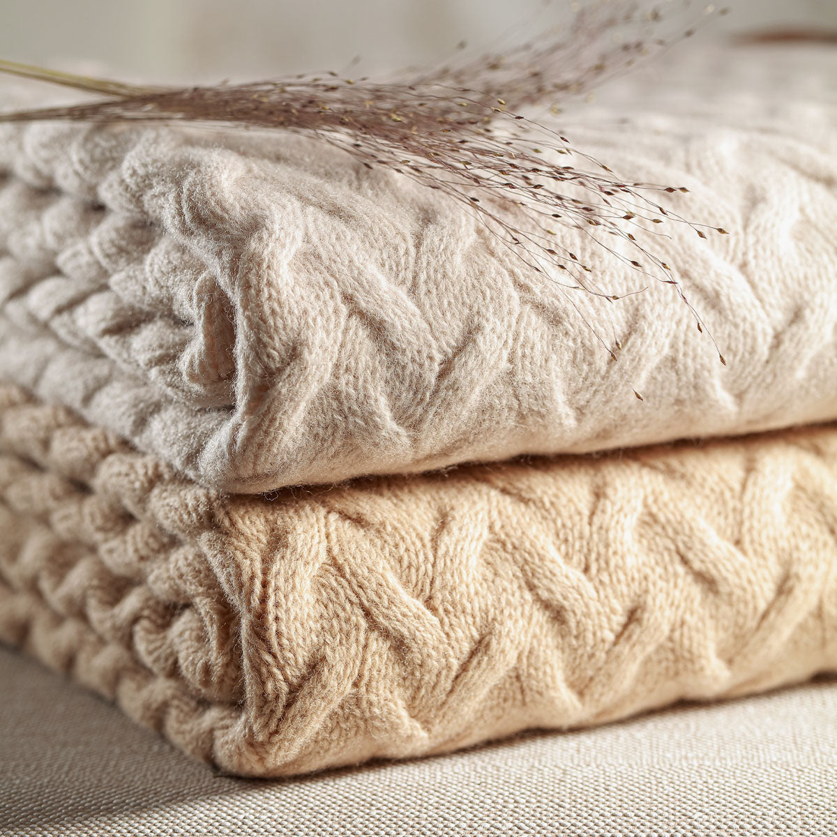 Babyono Manta de lana merino 75x100 cm