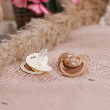 Babyono Chupetes tetina anatómica de silicona 0-6 meses