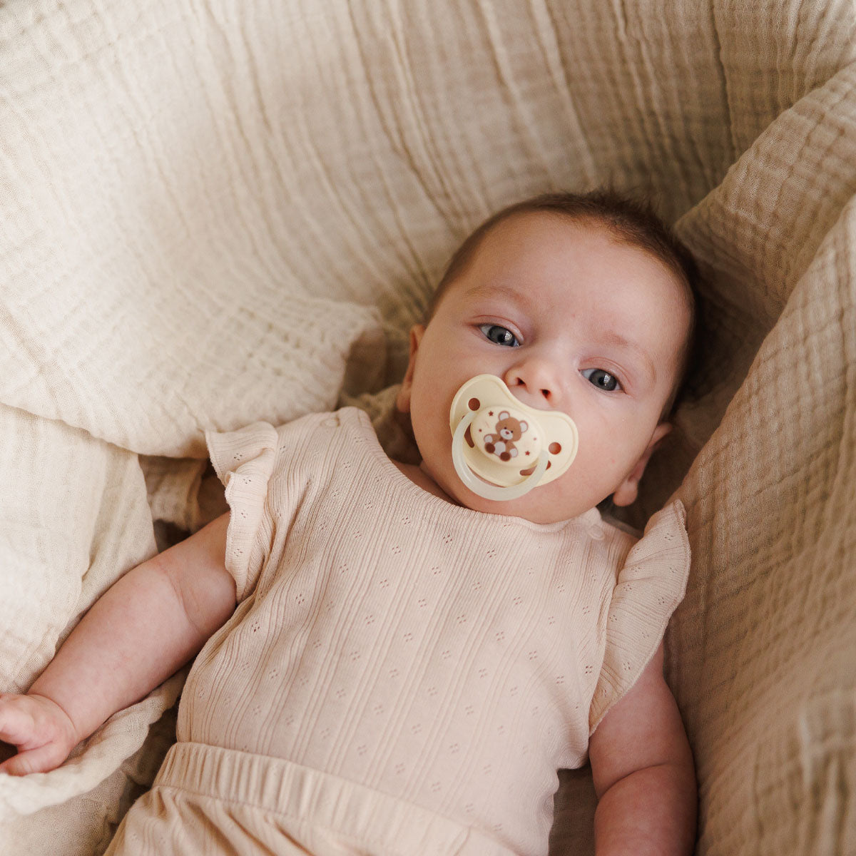 Babyono Chupetes tetina anatómica de silicona 0-6 meses