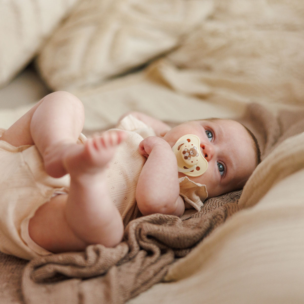 Babyono Chupetes tetina anatómica de silicona 0-6 meses