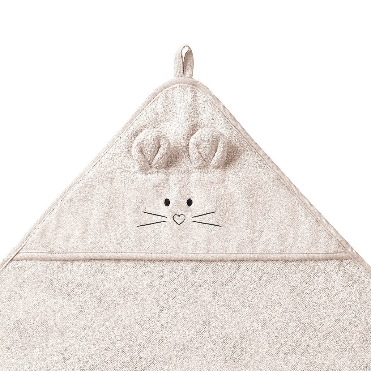 Babyono Capa de baño Bamboo XL para bebés conejito