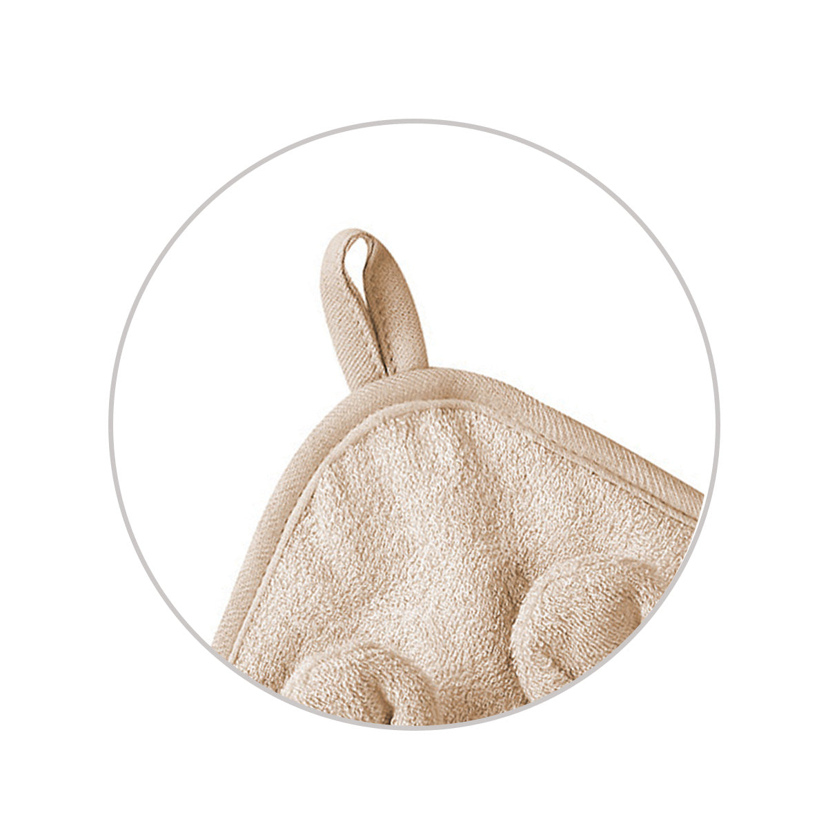 Babyono Capa de baño Bamboo XL para bebés conejito
