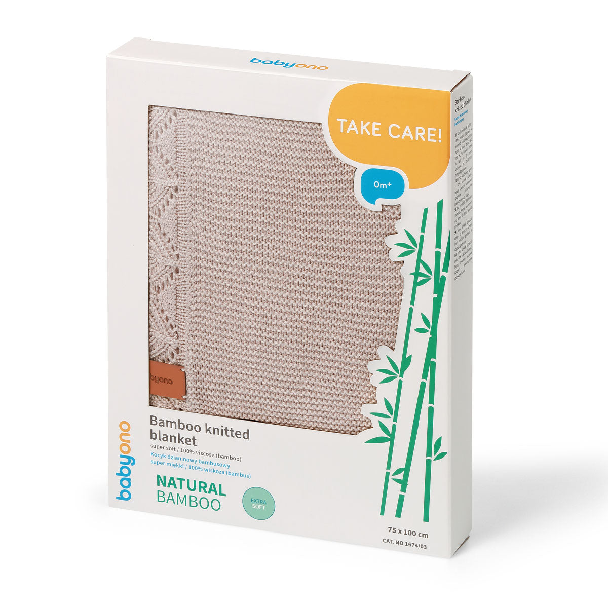 Manta toquilla bebé 100% bamboo