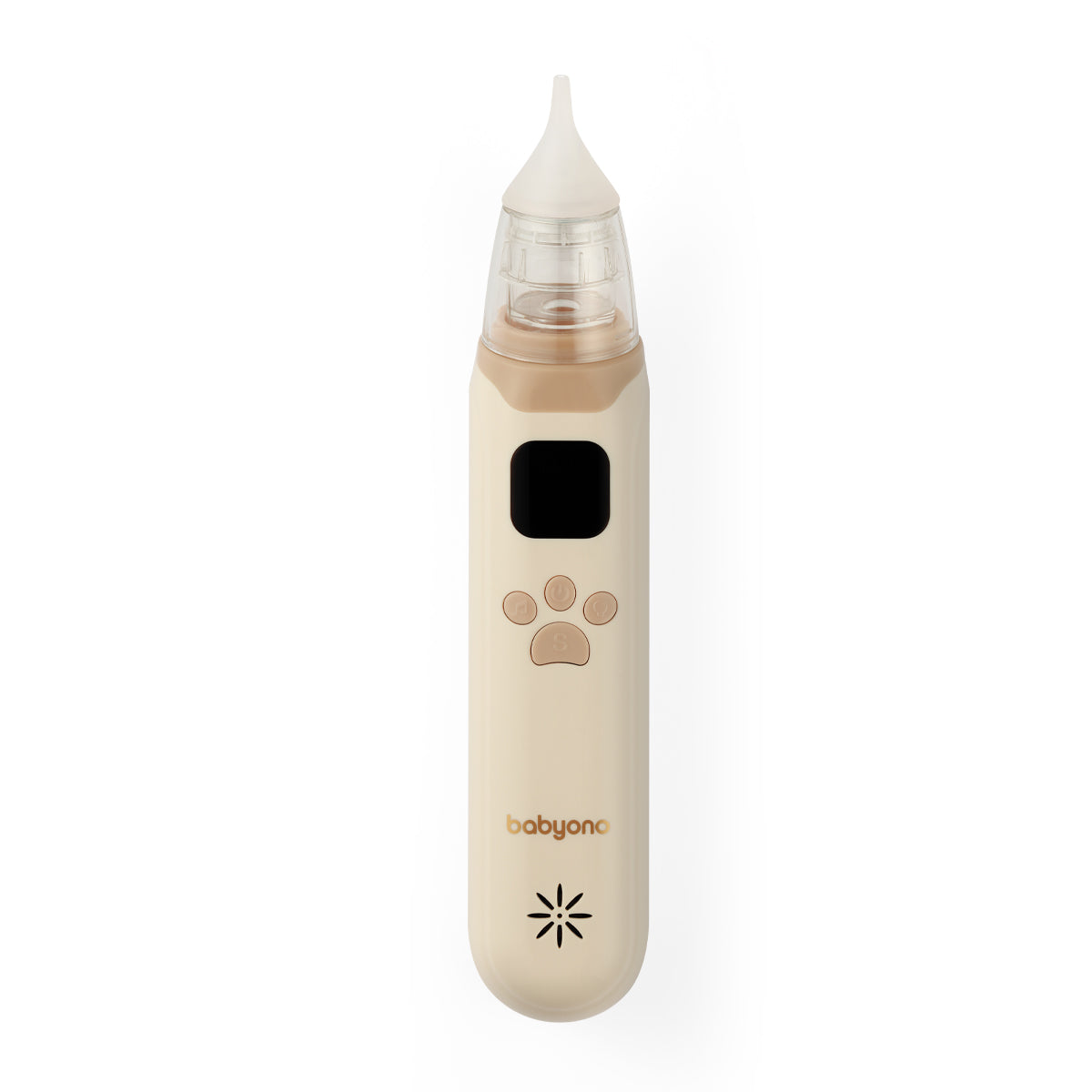 Babyono Aspirador nasal eléctrico ultrasilencioso Beige