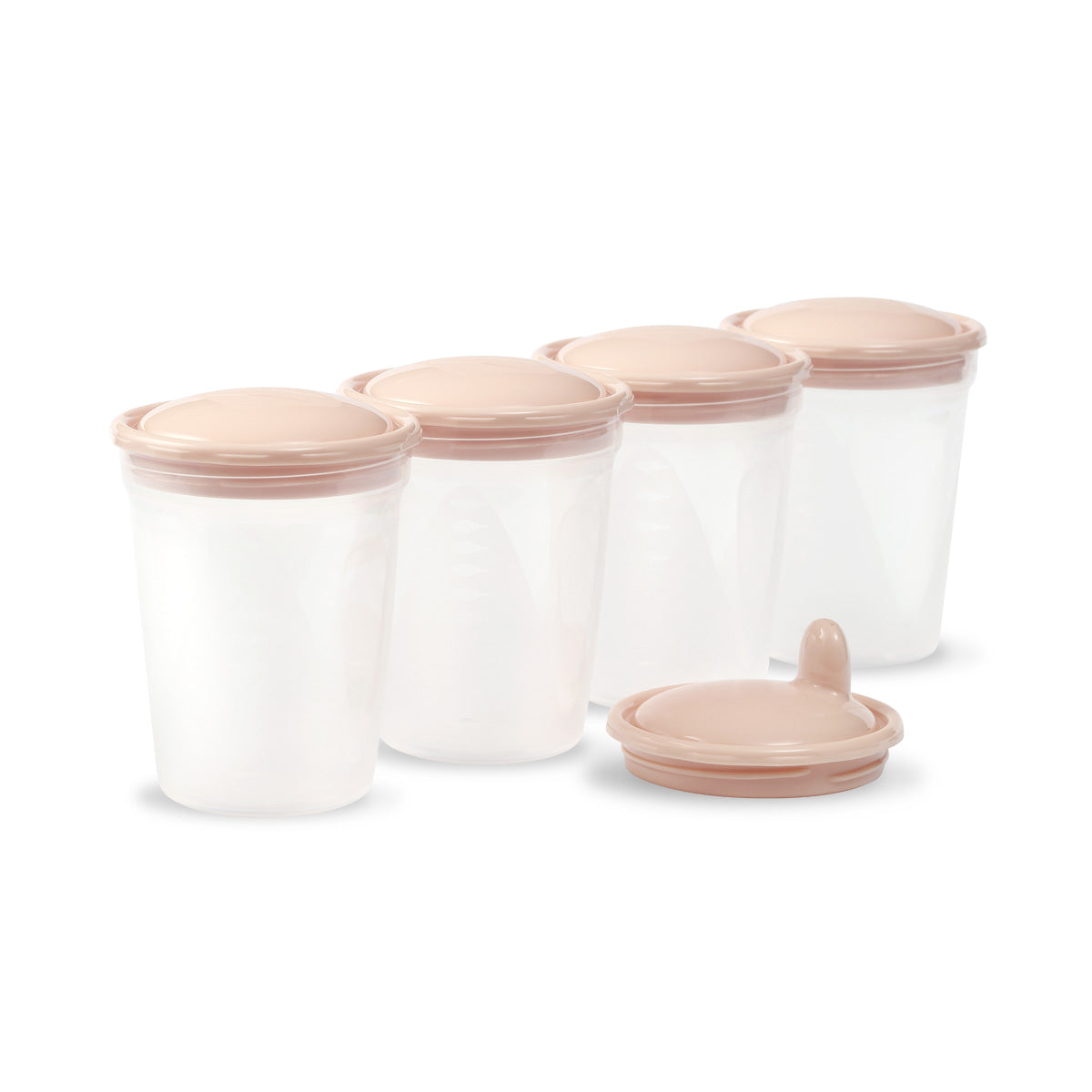 Babyono Recipientes para la leche y alimentos 200ml pack 4 unid.