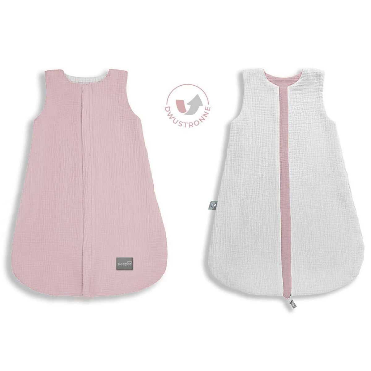 Natural Baby Saco de dormir bebe reversible T-S Muselina 0-4m