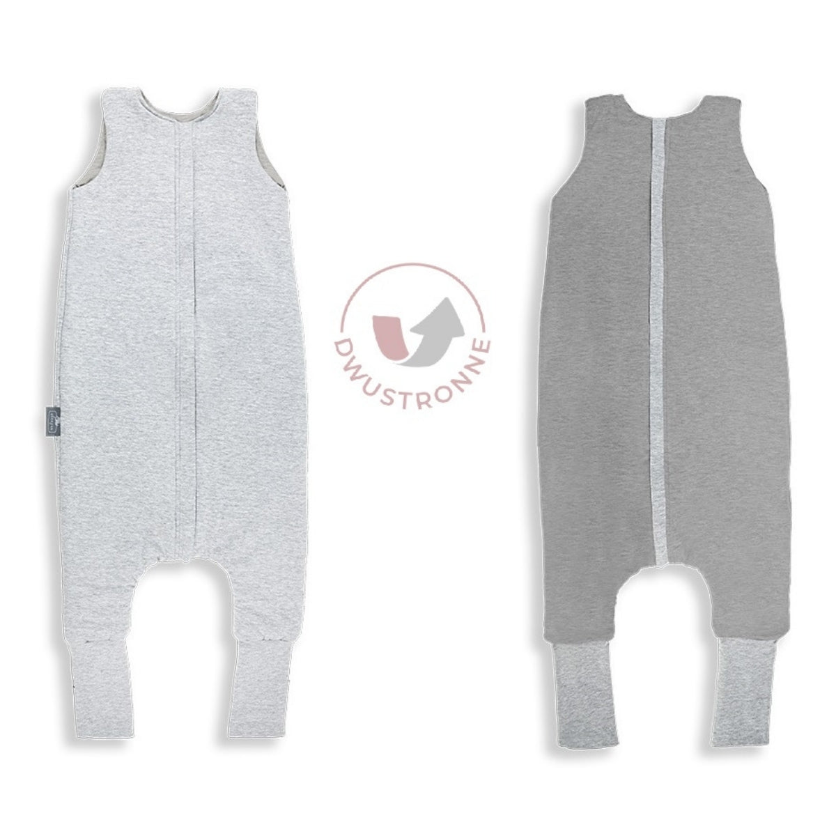 Melange Saco de dormir con pies Reversible T-M jersey algodón