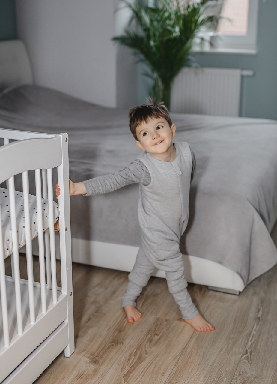 Melange Saco de dormir con pies Reversible T-M jersey algodón