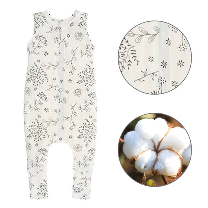 Bloom Saco de dormir con pies Reversible T-M jersey algodón