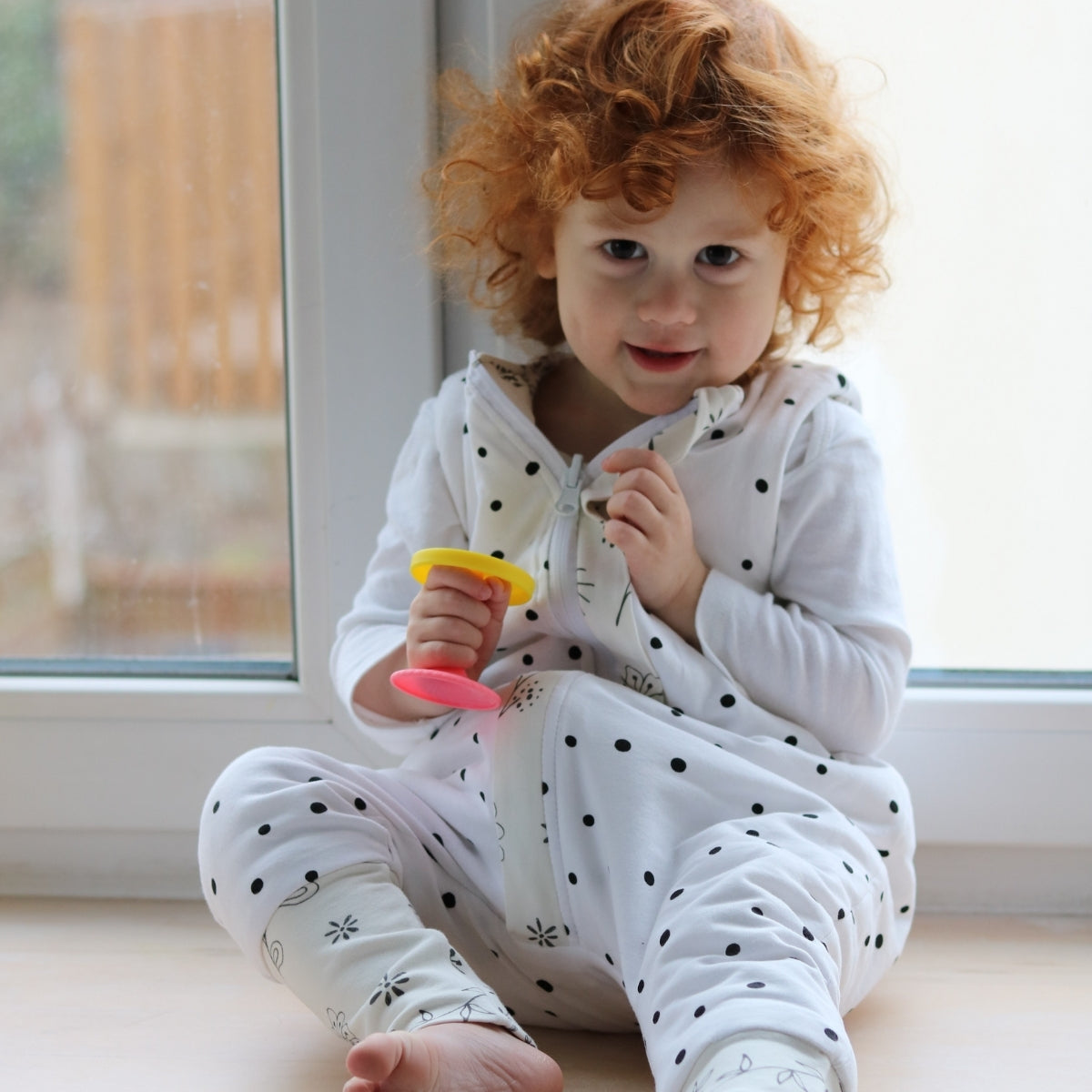 Bloom Saco de dormir con pies Reversible T-M jersey algodón