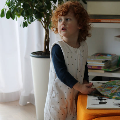 Bloom Saco de dormir con pies Reversible T-M jersey algodón