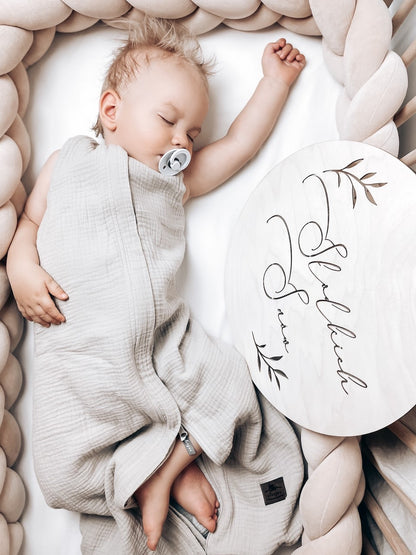 Natural Baby Saco de dormir bebe reversible T-S Muselina 0-4m