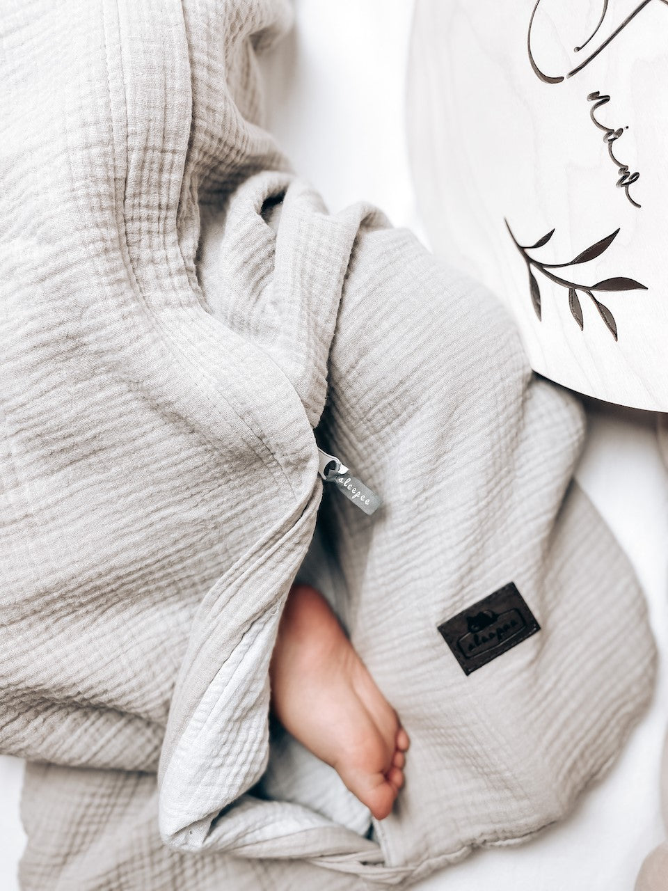 Natural Baby Saco de dormir bebe reversible T-S Muselina 0-4m