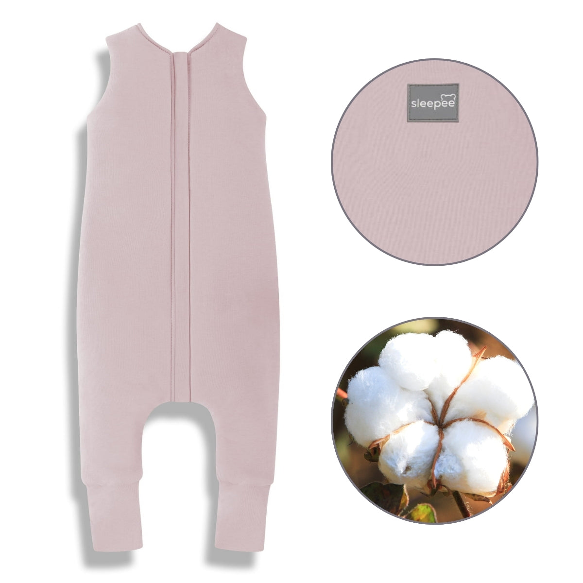 Melange Sacos de dormir con piernas T-S jersey algodón