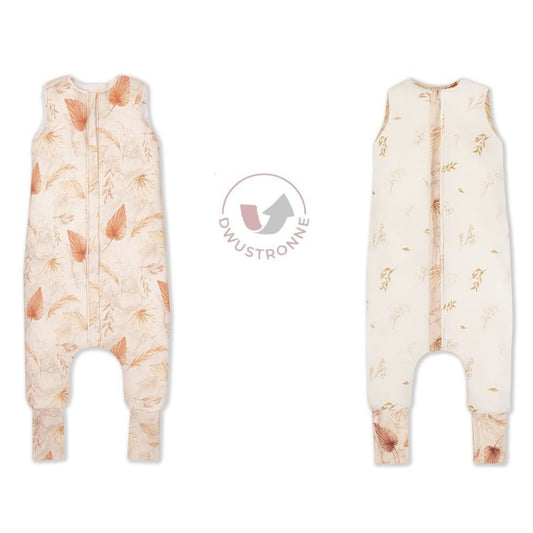 Bohemian Saco de dormir con pies Reversible T-S jersey algodón