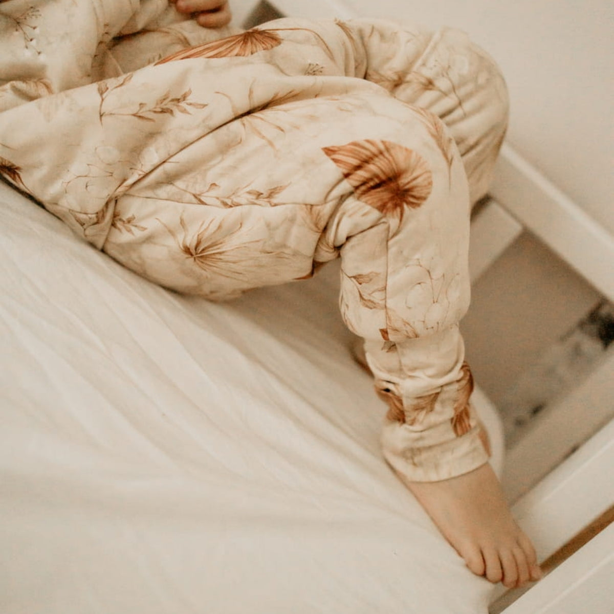 Bohemian Saco de dormir con pies Reversible T-S jersey algodón