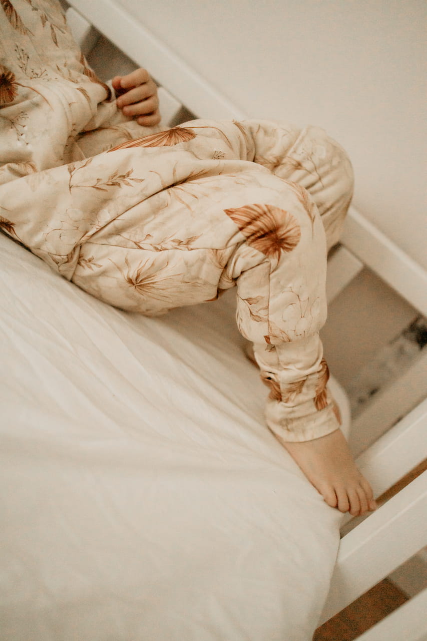 Bohemian Saco de dormir con pies Reversible T-S jersey algodón