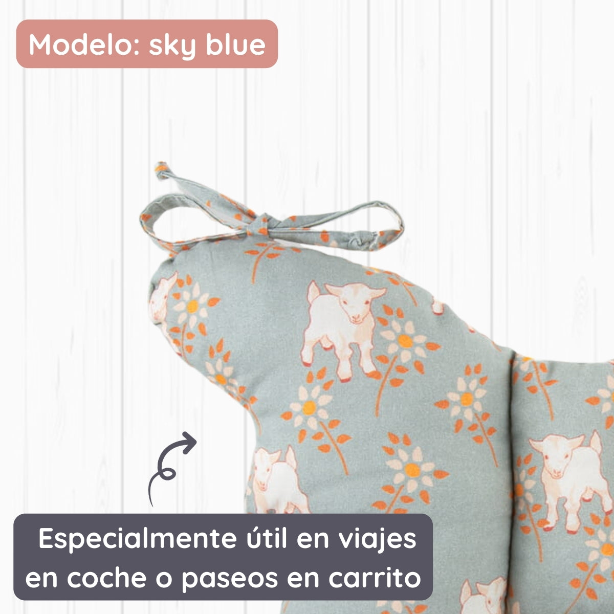 Vintage Animals Vintage Animals Almohada para bebés antichoque Mariposa