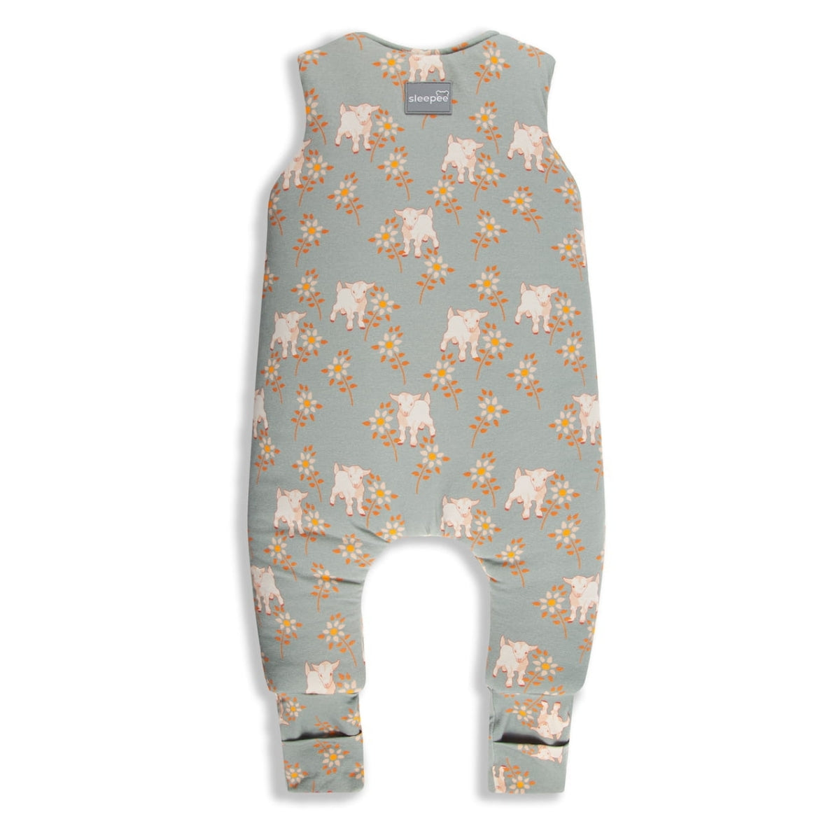 Vintage Animals Saco de dormir con pies Reversible T-XS jersey algodón