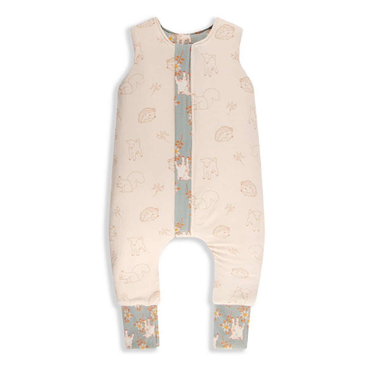 Vintage Animals Saco de dormir con pies Reversible T-XS jersey algodón