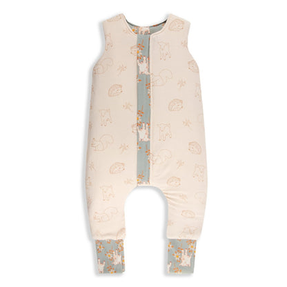 Vintage Animals Saco de dormir con pies Reversible T-XS jersey algodón